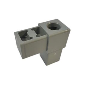 1" 2-way Right Angle with Rod Hole